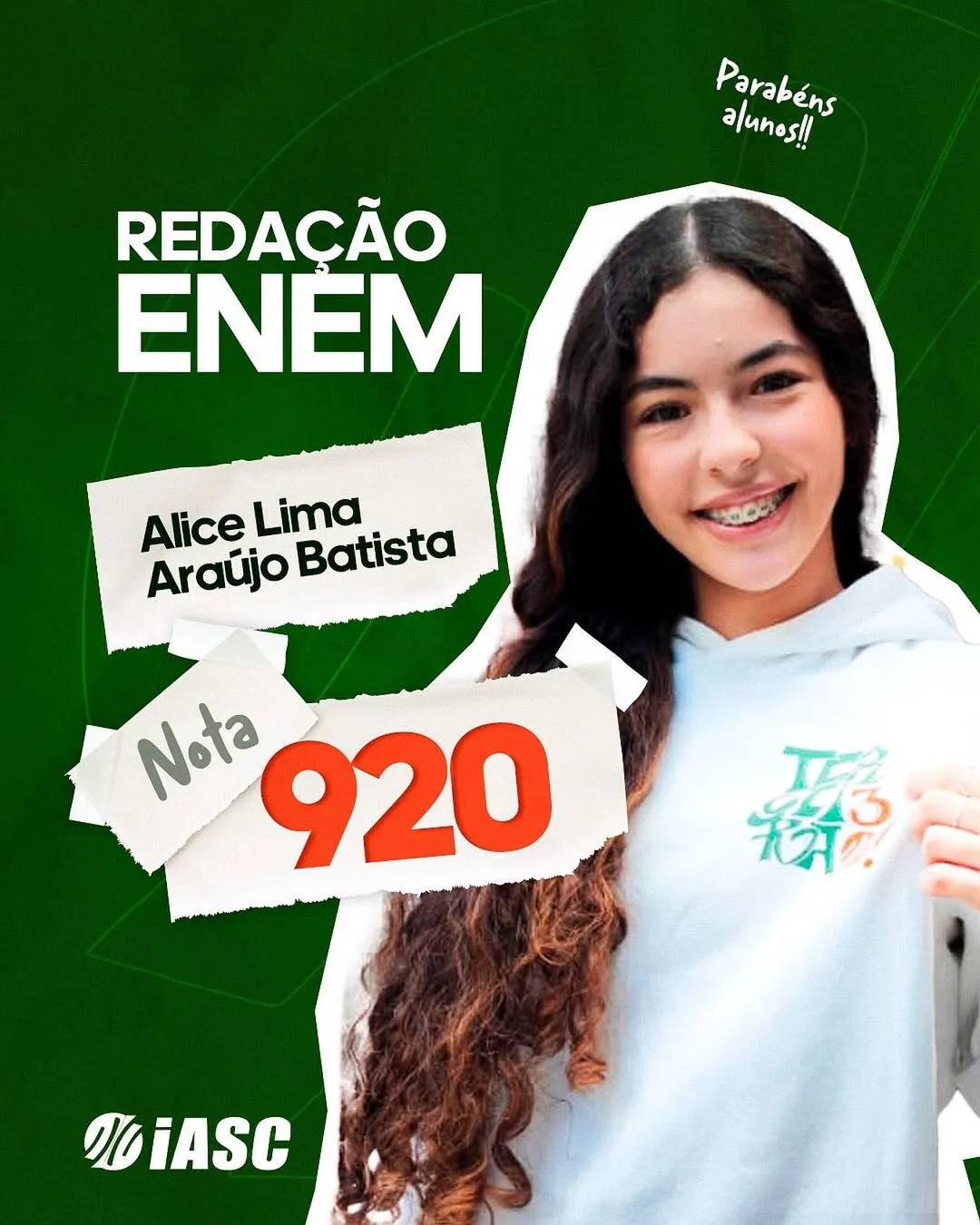 Foto de Alice Lima Araújo Batista